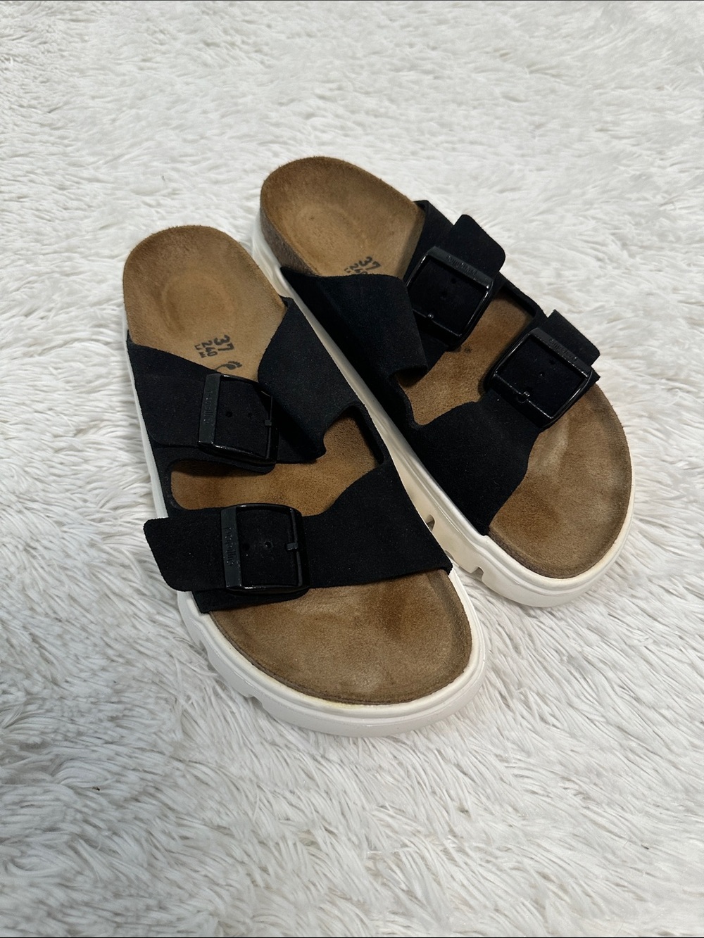 🌴 Papillio Suede Platform Sandals